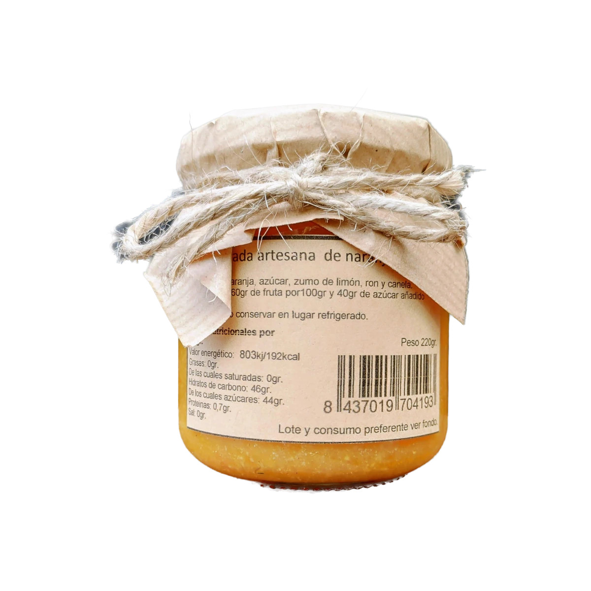 mermelada de naranja al ron casa cano