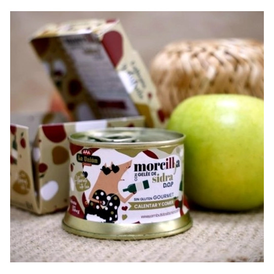 Conserva Gourmet de Morcilla con Geleé de Sidra.