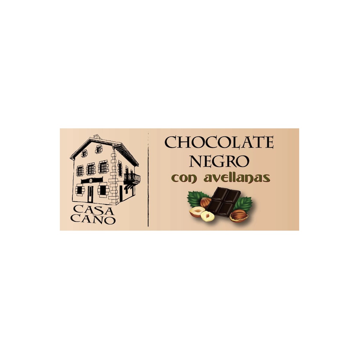 comprar chocolate negro con avellanas casa cano