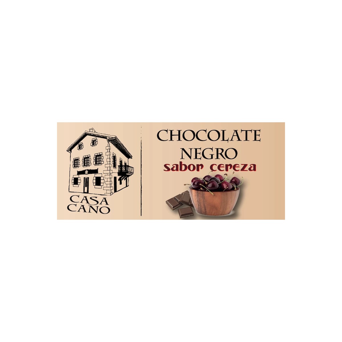 comprar chocolate negro con cereza casa cano
