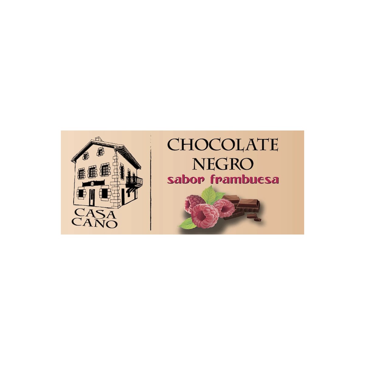 comprar chocolate negro con frambuesa casa cano