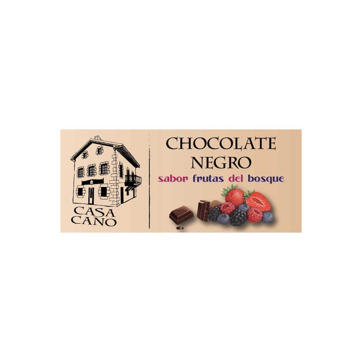 Comprar chocolate negro frutas del bosque casa cano