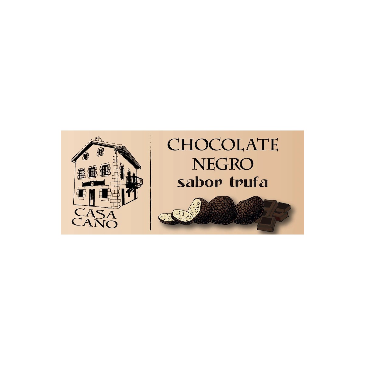 comprar chocolate negro sabor trufa casa cano
