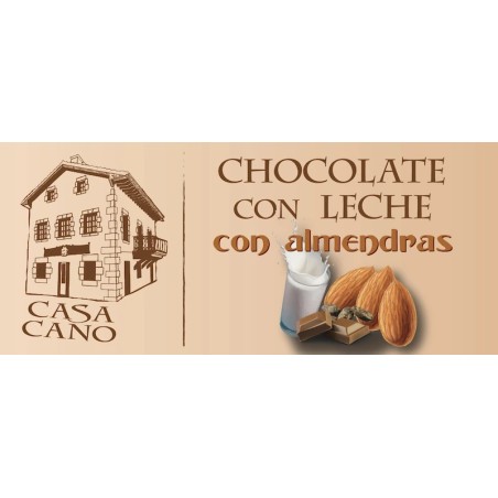 Comprar Chocolate con leche y almendras casa cano