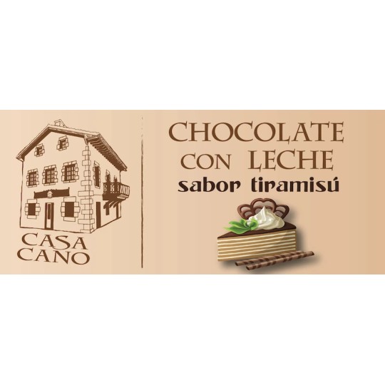 Comprar chocolate con leche sabor tiramisú casa cano