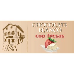 Comprar chocolate blanco con fresas casa cano